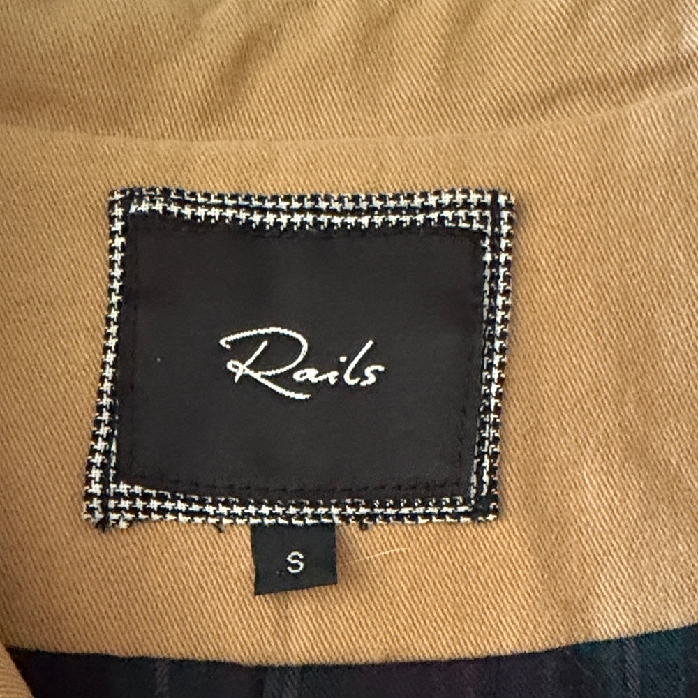 Rails Camel Buttoned Trench Coat Small - Picture 6 of 10